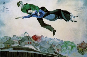  stadt - Über der Stadt Zeitgenosse Marc Chagall
